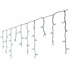 KAEMINGK Stalactite lumineuse 5 m 119 LED câble noir Stars Blanc froid Blanc Froid - câble noir Best