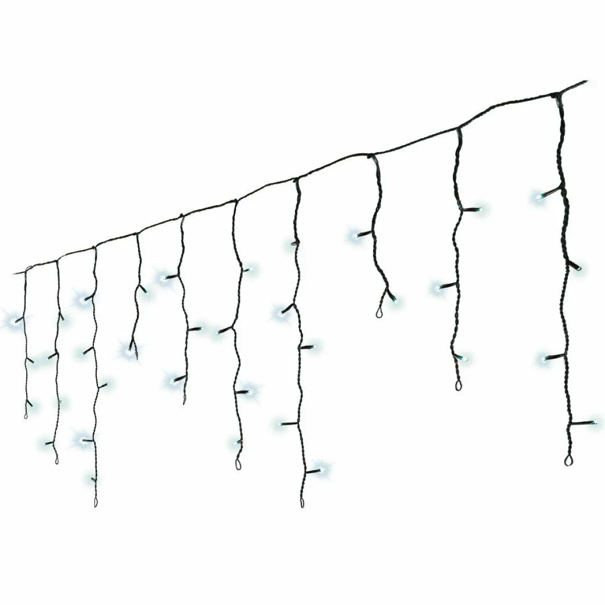 KAEMINGK Stalactite lumineuse 5 m 119 LED câble noir Stars Blanc froid Blanc Froid - câble noir Best