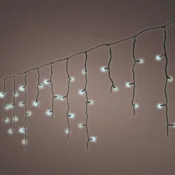 EMINZA Stalactite lumineuse 11 m 259 LED câble noir Stars Blanc froid Blanc Froid - câble noir Outlet