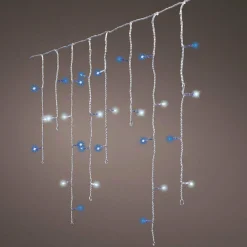 EMINZA Stalactite lumineuse 7,50 m 175 LED câble blanc Stars Bicolore Bleu et blanc froid Bicolore Bleu / Blanc froid - câble blanc Discount