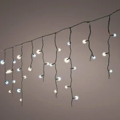 EMINZA Stalactite lumineuse 20 m 490 LED câble noir Stars Bicolore Blanc chaud et froid Bicolore Blanc chaud / Froid - câble noir Clearance