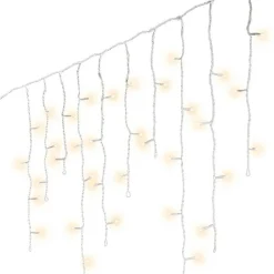 EMINZA Stalactite lumineuse 30 m 900 LED Stars Grande hauteur XL Timer Blanc chaud Blanc Chaud - câble blanc Sale