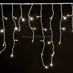 EMINZA Stalactite lumineuse 30 m 900 LED Stars Grande hauteur XL Timer Blanc chaud Blanc Chaud - câble blanc Sale