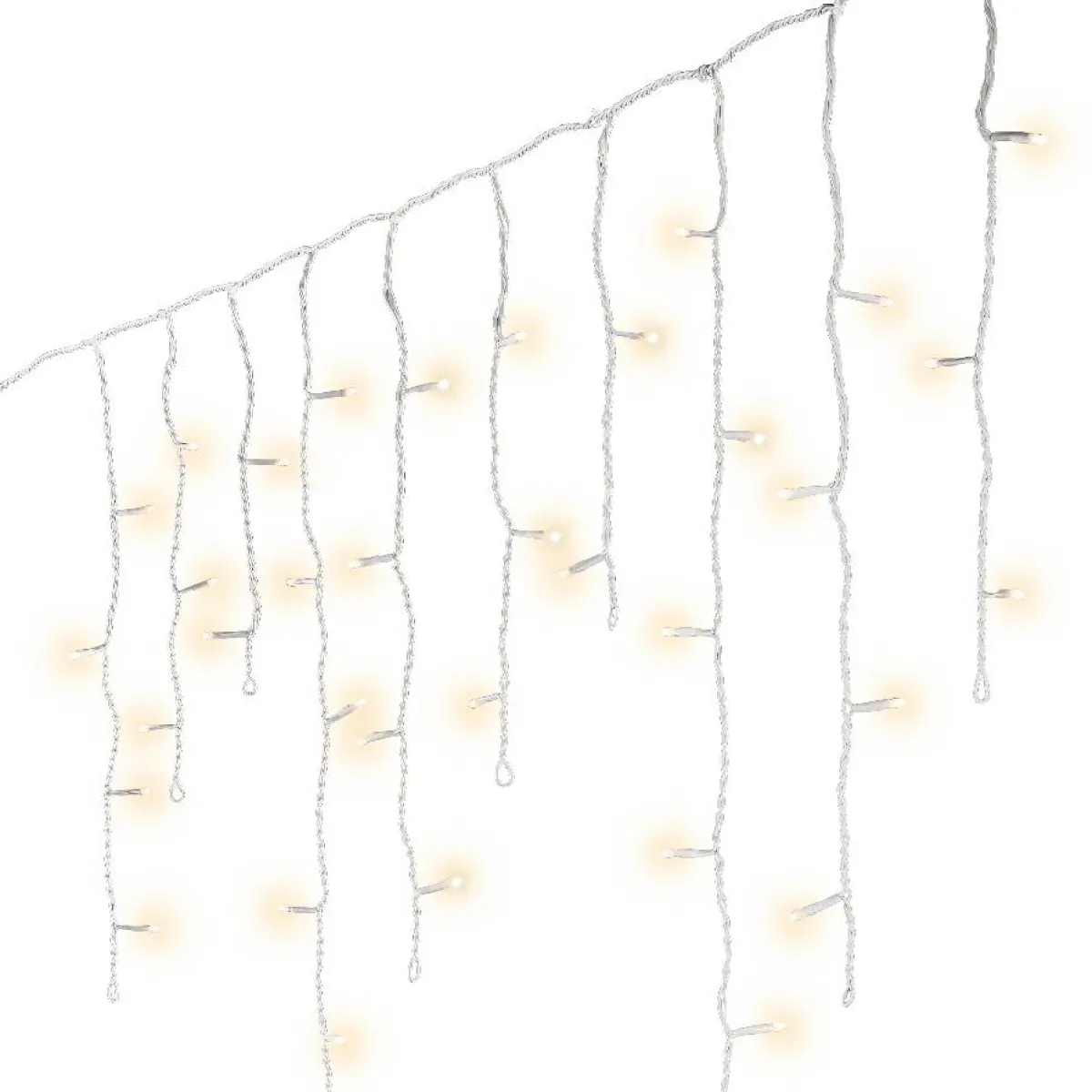 EMINZA Stalactite lumineuse 20 m 490 LED câble blanc Stars Blanc chaud Blanc Chaud - câble blanc Outlet