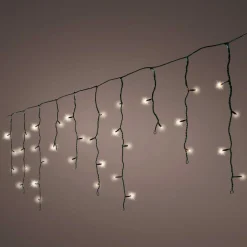 EMINZA Stalactite lumineuse 30 m 900 LED câble noir Stars Grande hauteur XL Timer Blanc Chaud Blanc Chaud - câble noir Online