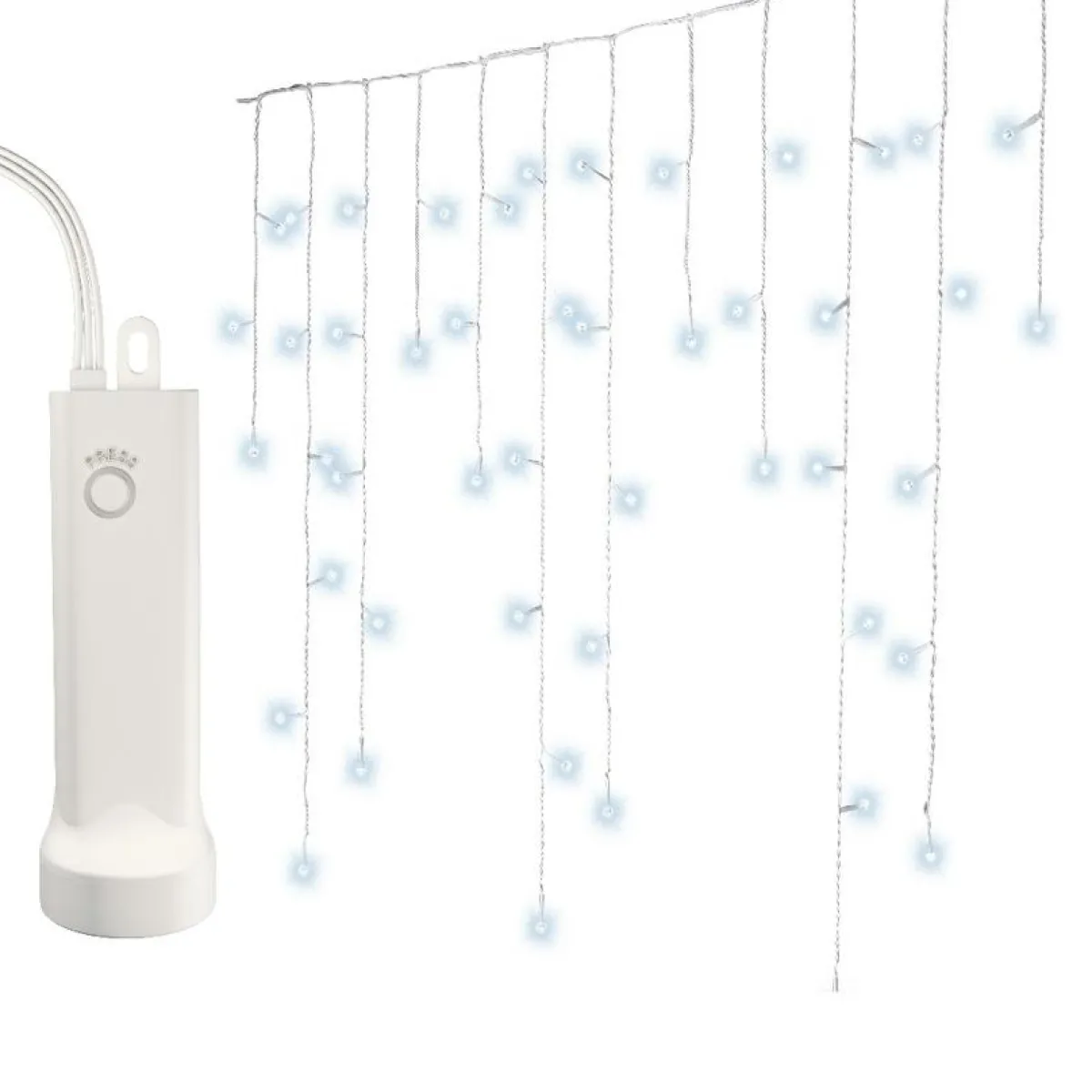 KAEMINGK Stalactite lumineuse à piles 7 m 192 LED Durawise Blanc froid Best