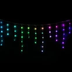 KOOPMAN Stalactite lumineuse Digitale L3 m 85 LED Multicolore New
