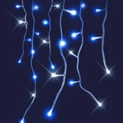 BLACHERE Stalactite lumineuse interconnectable 8 m 160 LED Flash Bicolore Blanc froid et Bleu Bicolore Bleu Blanc froid Online