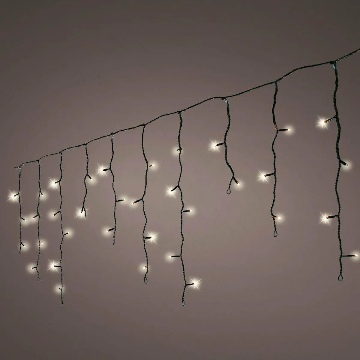 KAEMINGK Stalactite lumineuse Solaire 11 m 259 LED Rechargeable Blanc chaud New
