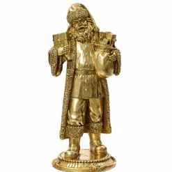 KAEMINGK Statue Père Noël (H18 cm) Maestro en Or Discount