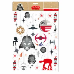 CHRISTMAS INSPIRATIONS Stickers pour fenêtre Disney Star Wars Rouge Clearance
