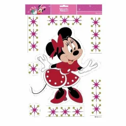 CHRISTMAS INSPIRATIONS Stickers pour fenêtre Disney Minnie Rouge Sale
