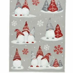 KAEMINGK Stickers vitrostatique Lutin de Noël Rouge