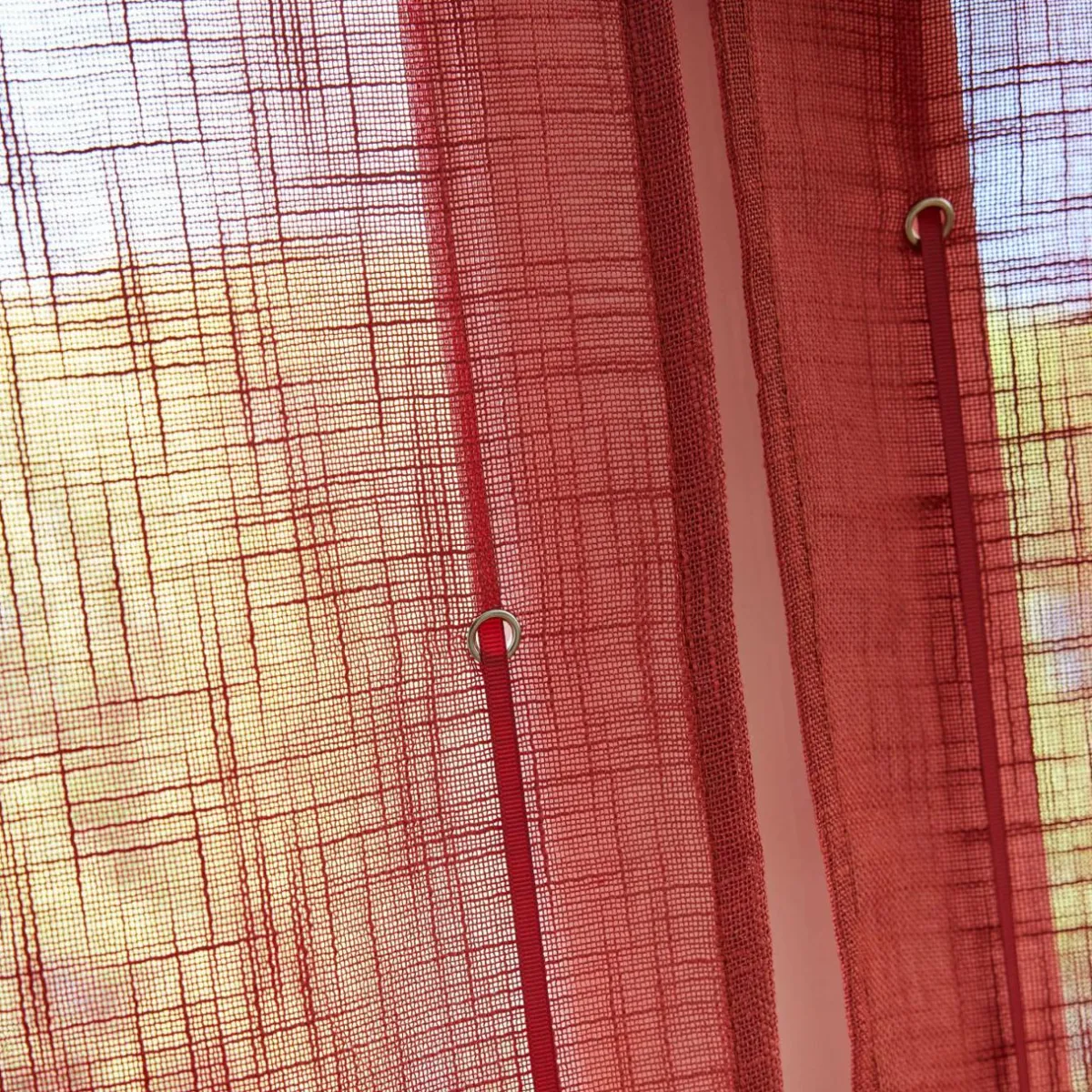 EMINZA Store bateau passe tringle (60 x 180 cm) Robin Terracotta Sale