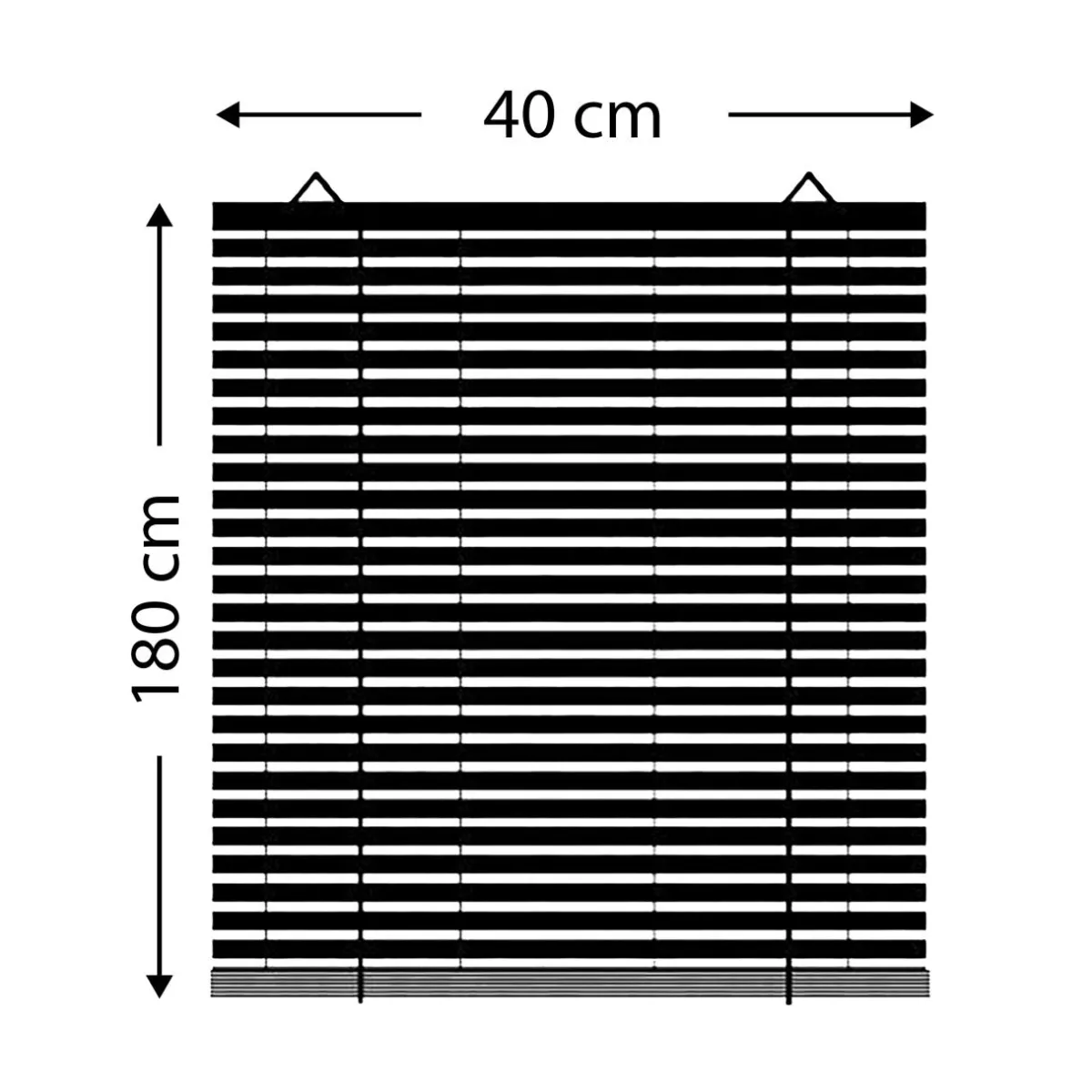 LUANCE Store enrouleur à baguettes (40 x 180 cm) Bambou Gris Sale