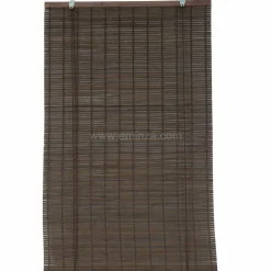 LUANCE Store enrouleur à lattes (40 x 130 cm) Bambou Chocolat Marron Discount