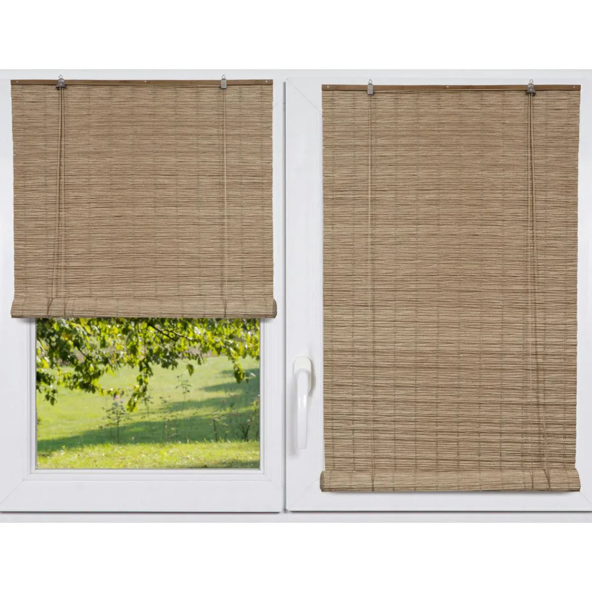 LUANCE Store enrouleur extérieur effet rotin (90 x 180 cm) Tanoa Beige Clearance