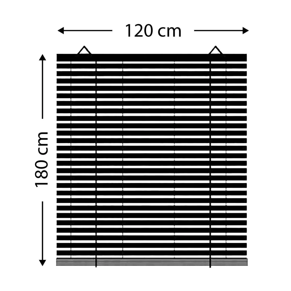 LUANCE Store enrouleur extérieur effet rotin (120 x 180 cm) Tanoa Blanc Best