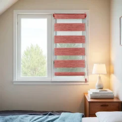LUANCE Store enrouleur Jour / Nuit (45 x 90 cm) Terracotta Best