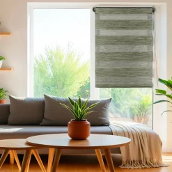 LUANCE Store enrouleur Jour / Nuit (90 x 180 cm) chiné Vert Hot