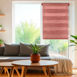 LUANCE Store enrouleur Jour / Nuit (60 x 180 cm) Terracotta Hot