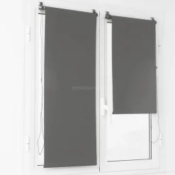 LUANCE Store enrouleur occultant (90 x 180 cm) Uni Gris Best