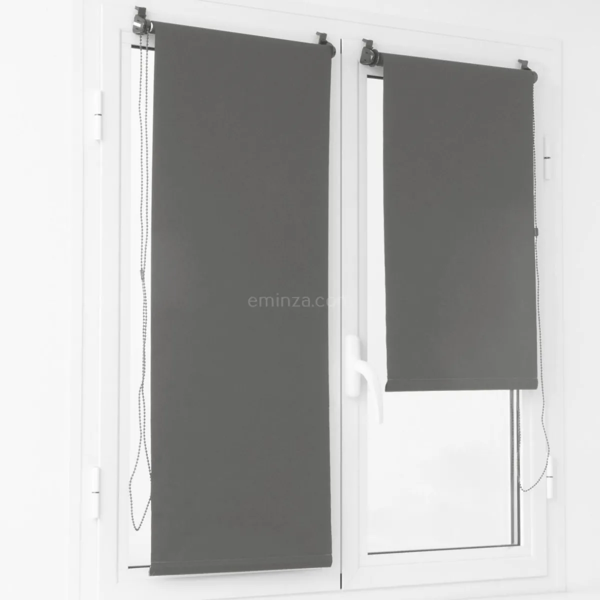 LUANCE Store enrouleur occultant (45 x 180 cm) Uni Gris Hot