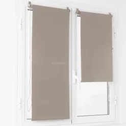 LUANCE Store enrouleur occultant Uni (60 x H180 cm) Beige Taupe Discount