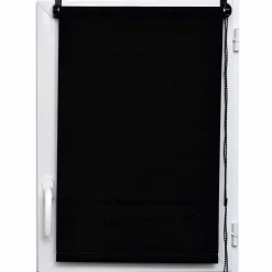 LUANCE Store enrouleur occultant (60 x 90 cm) Uni Noir Hot