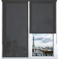 LUANCE Store enrouleur tamisant (120 x 180 cm) Pure béton Gris Best