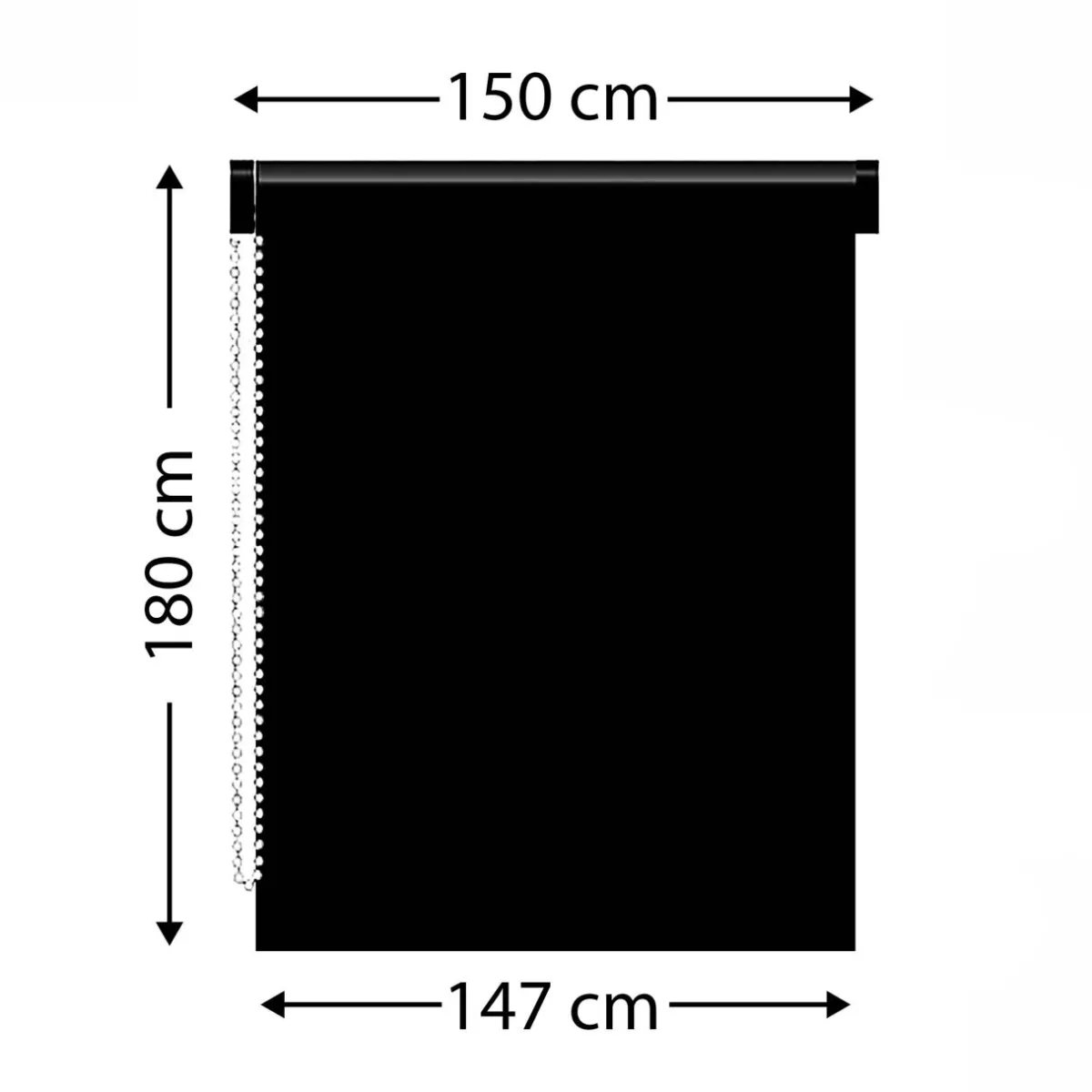 LUANCE Store enrouleur tamisant (150 x 180 cm) Pure Taupe Sale
