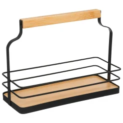 5 Five Simply Smart Support à épices 10 pots (21 x 9 x H16 cm) Easy kitchen Noir New