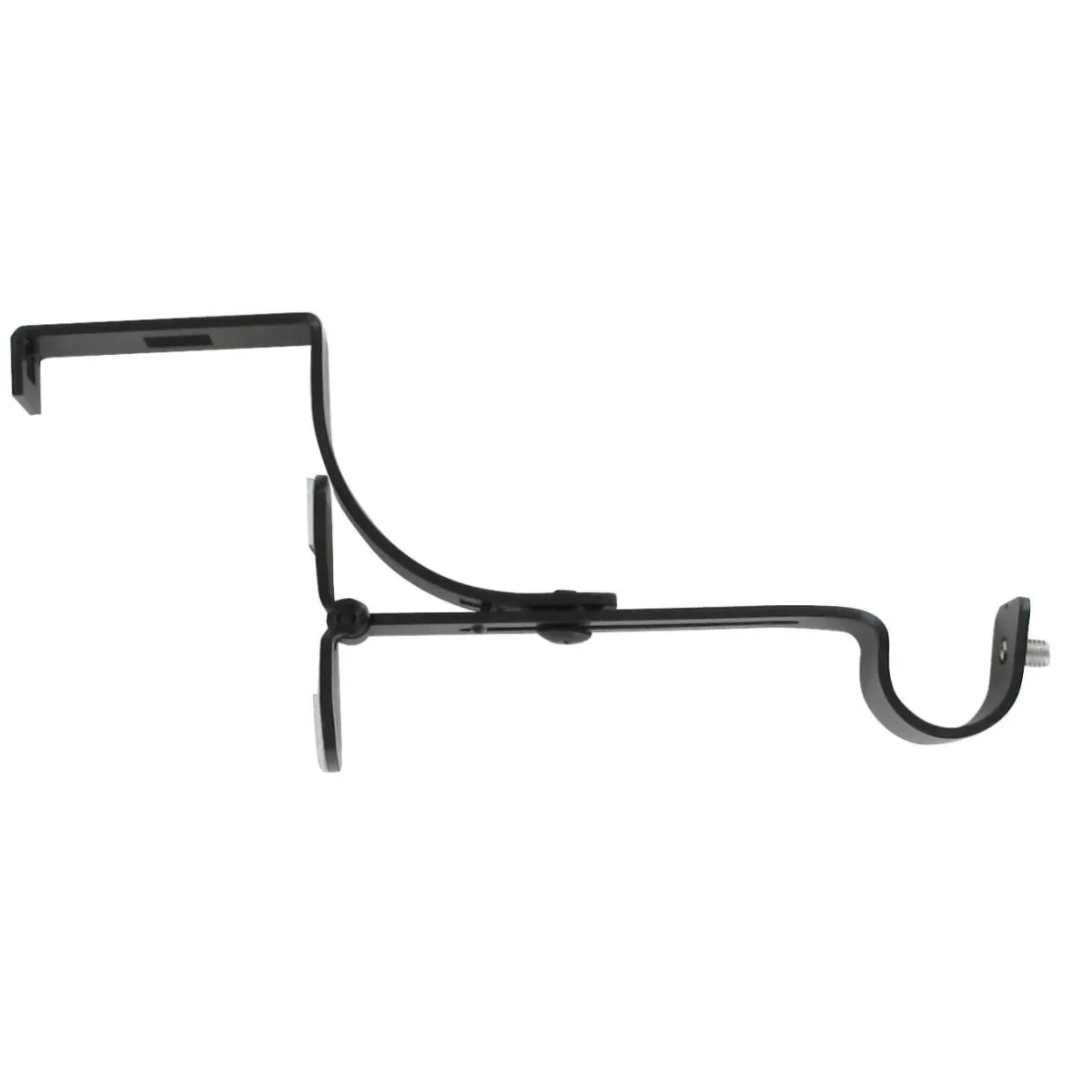 LUANCE Support à tringle pour caisson de volet roulant (L135 / D20 mm) satiné Noir Sale