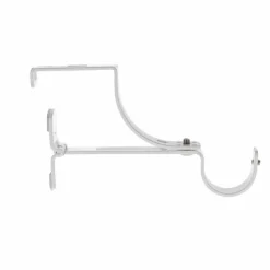LUANCE Support à tringle pour caisson de volet roulant (L135 / D28 mm) satiné Blanc Clearance