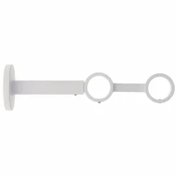 LUANCE Support tringle double extensible (L190 - 230 / D28) Lino mat Blanc Best