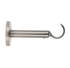 LUANCE Support tringle extensible (L115 - 155 / D28 mm) Lino gouttière mat Argent Hot