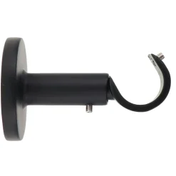 LUANCE Support tringle fixe (L60 / D20 mm) Jim gouttière mat Noir Discount