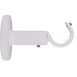 LUANCE Support tringle fixe (L60 / D20 mm) Jim gouttière mat Blanc Hot
