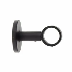 LUANCE Support tringle fixe (L65 / D28) Lino mat Noir