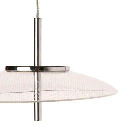 OSTARIA Suspension aluminium sixties LED (D20 cm) UFO Transparent Outlet