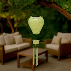 KAEMINGK Suspension de jardin solaire LED (H56 cm) Montgolfière e Vert Sale