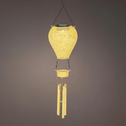 KAEMINGK Suspension de jardin solaire LED (H56 cm) Montgolfière Jaune Discount