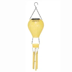 KAEMINGK Suspension de jardin solaire LED (H56 cm) Montgolfière Jaune Discount