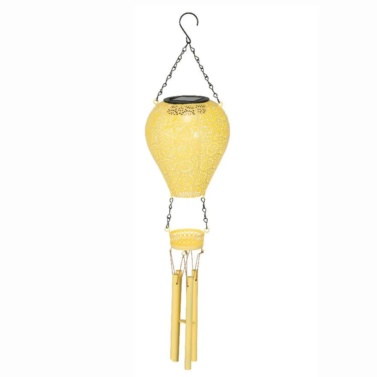 KAEMINGK Suspension de jardin solaire LED (H56 cm) Montgolfière Jaune Discount