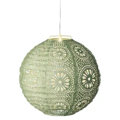 #N/A Suspension de jardin solaire (H23 cm) Lanterne ajourée e Vert Sale