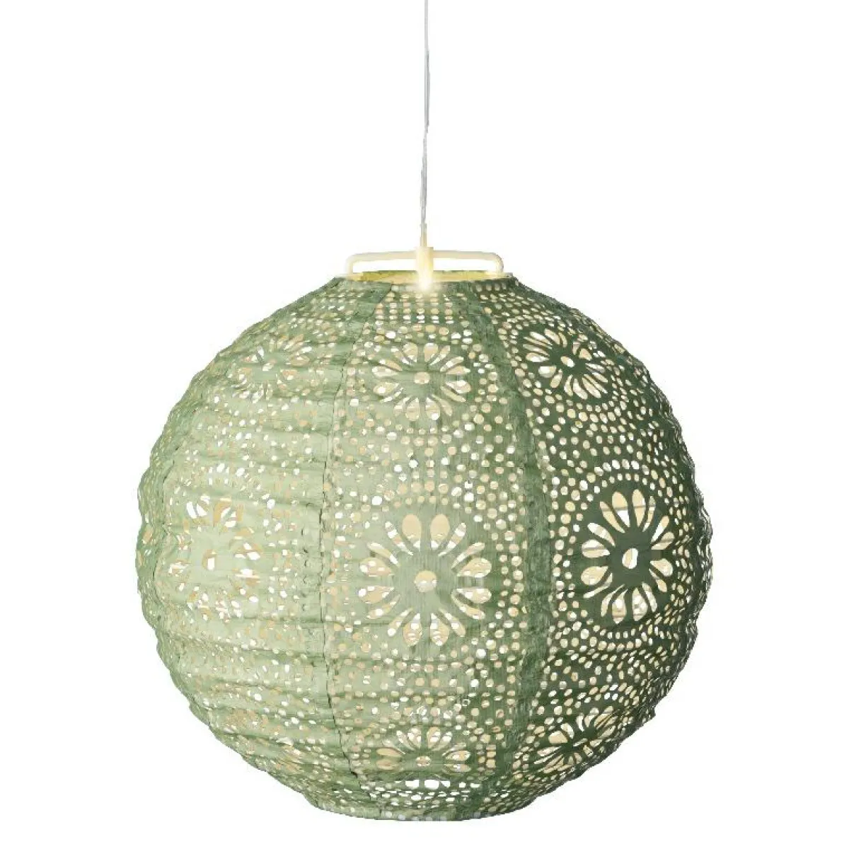 #N/A Suspension de jardin solaire (H23 cm) Lanterne ajourée e Vert Sale
