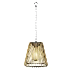 #N/A Suspension de jardin solaire LED (D17,5 cm) Calabre Dée Or
