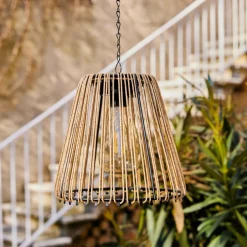 #N/A Suspension de jardin solaire LED (D17,5 cm) Calabre Dée Or