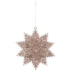 FEERIC LIGHTS Suspension de Noël (D12 cm) Étoile éternelle pailletée Rose Clearance