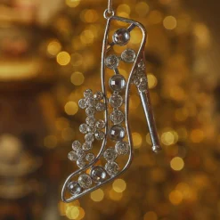 KAEMINGK Suspension de Noël en métal (H11 cm) Paris strass é Argent